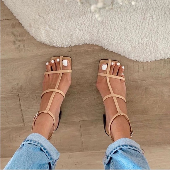 Zara Shoes - Zara leather sandals bloggers favorite